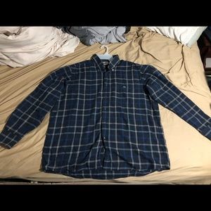 Lacoste Mens large plaid button up